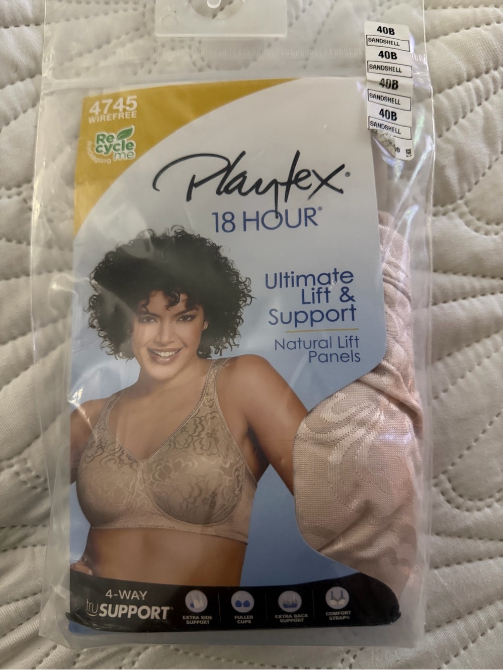 Playtex 18 Hour Ultimate Lift & Support Bra - Sand/Shell